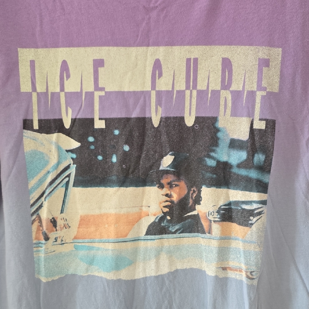 Purple And Blue Ombre Tee - Ice Cube
